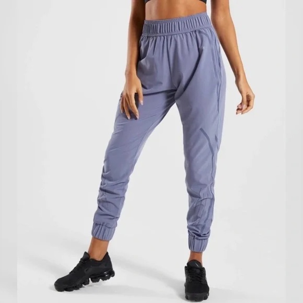 Gymshark Pro Perform Elite Reflective Track Pant Bottoms Steel Blue Size Medium
